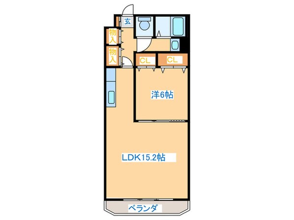 セゾンドゥブランシェ南３条の物件間取画像